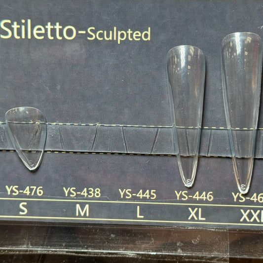 Full Cover Soft Gel Nail Extensions – 15 Sizes Box (Stiletto-Sculpted )