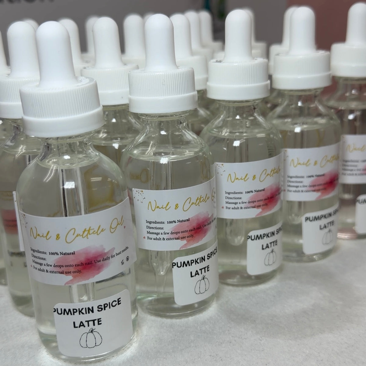 1 PC- CUTICLE OIL DROPPER- PUMPKIN SPICE LATTE SCENTED