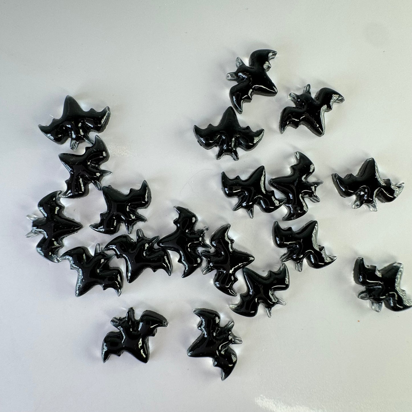 20 Pcs Bat Shape Halloween Nail Charms – Perfect for Spooky Season!