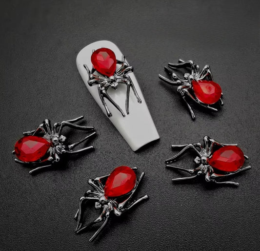 Chunky spider nail charms - Halloween
