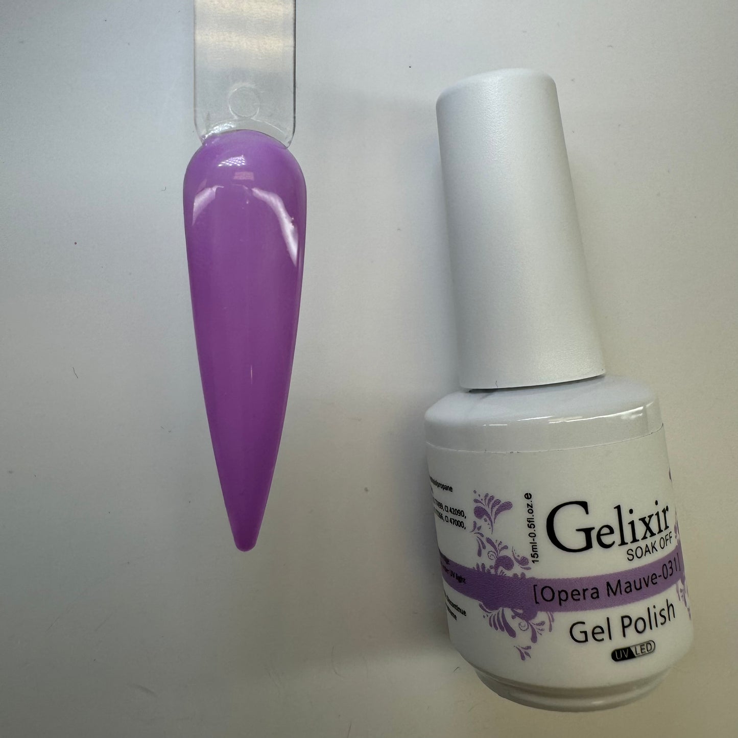 #031 gel polish- Opera Mauve purple Gelixir Gel Polish - Long-Lasting, High Shine Gel for Salon-Quality Nails