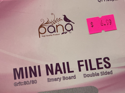 Pana Mini Nail Files 80/80 -10 pcs pack