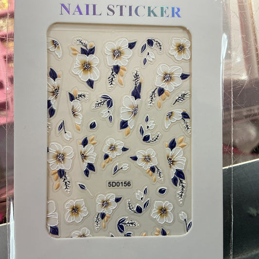 02Flower 5D Nail sticker | 5D0156