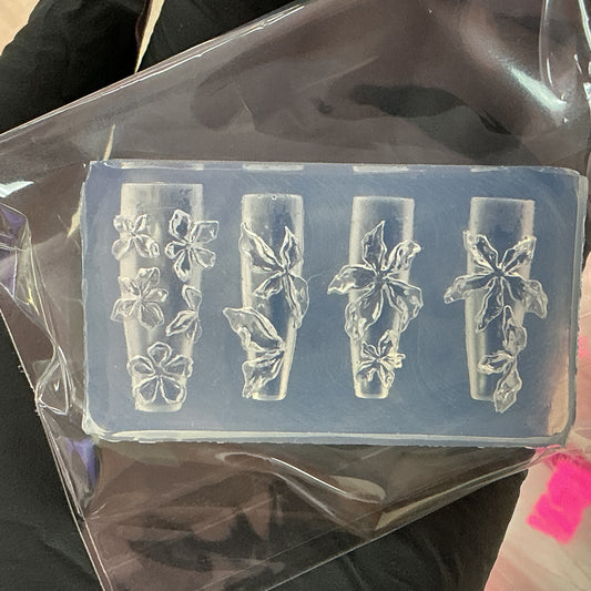 05 Flower silicone -3D Nail Art Designs