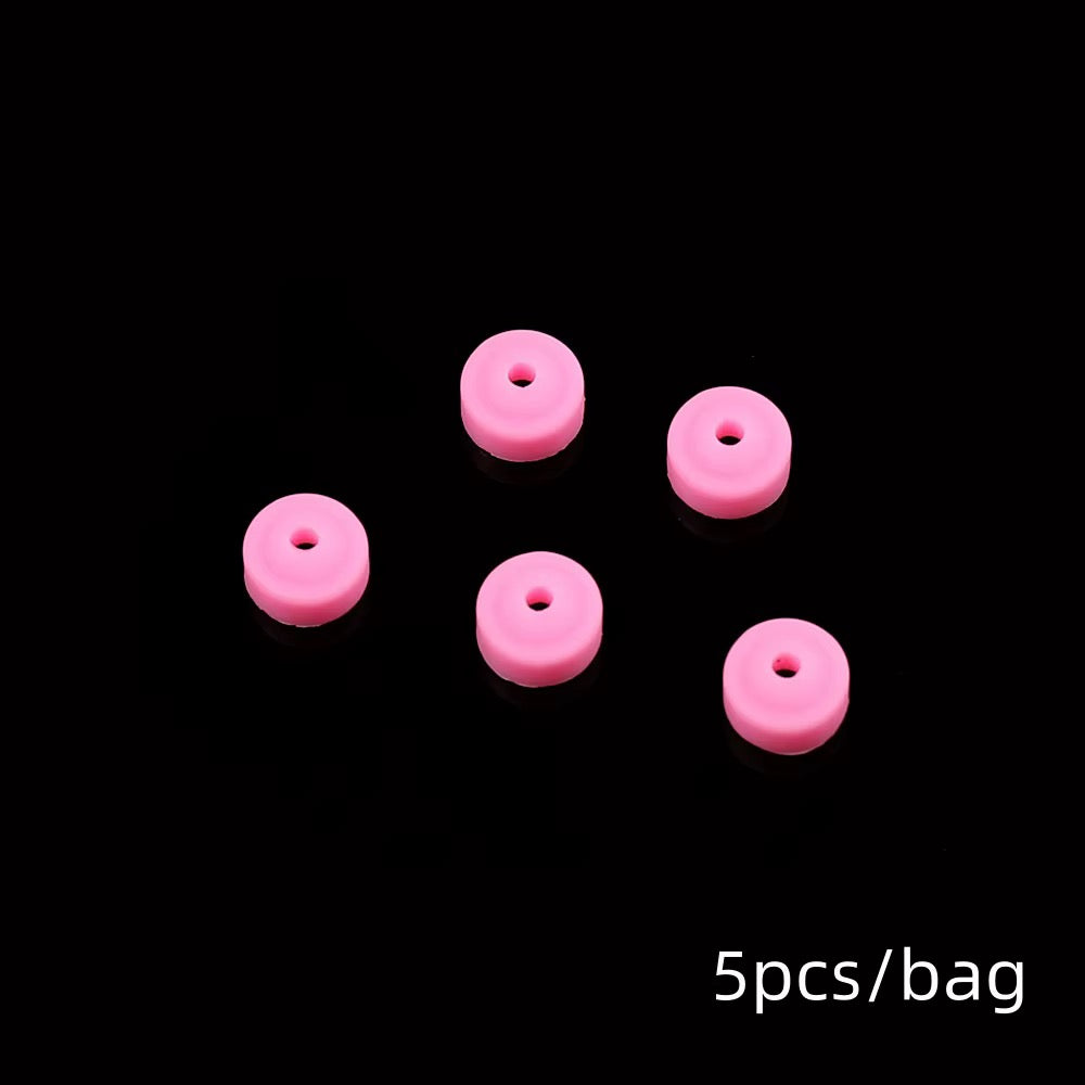 5pcs/bag Prevent Dust Nail Drill Protection Pink
Caps Silicone Dust Collector Stopper for Nail Drill Bit