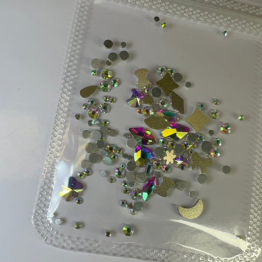 AB Rhinestone Mix - nail crystals decoration bag - JTessentials
