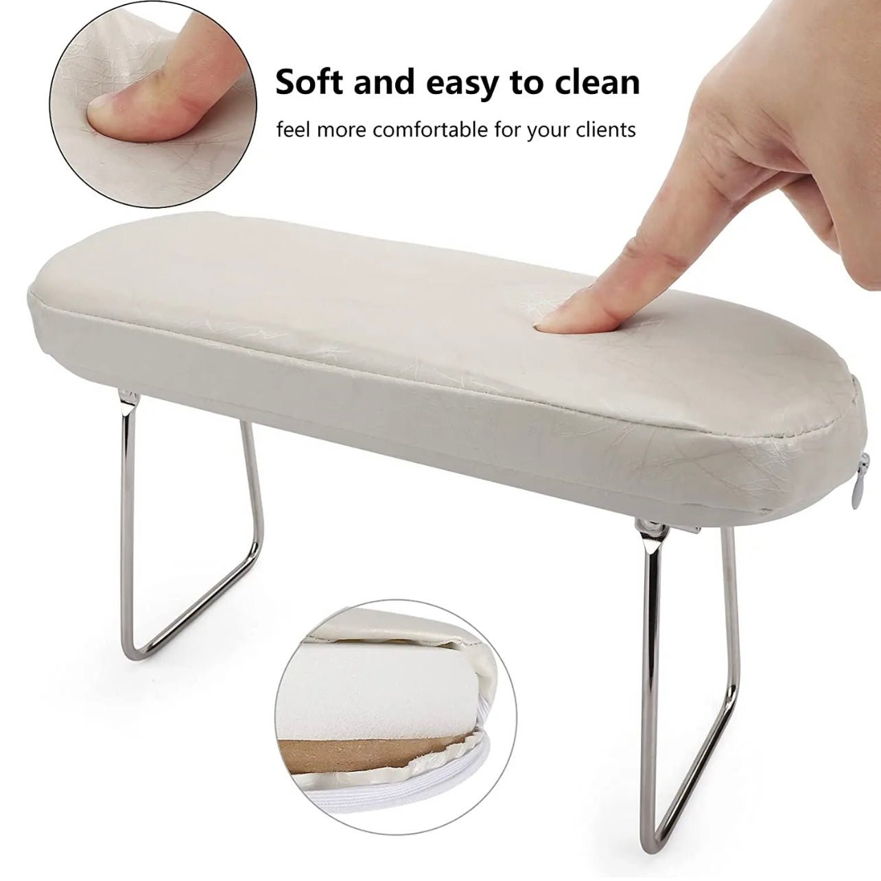 Arm rest - foldable white - JTessentials