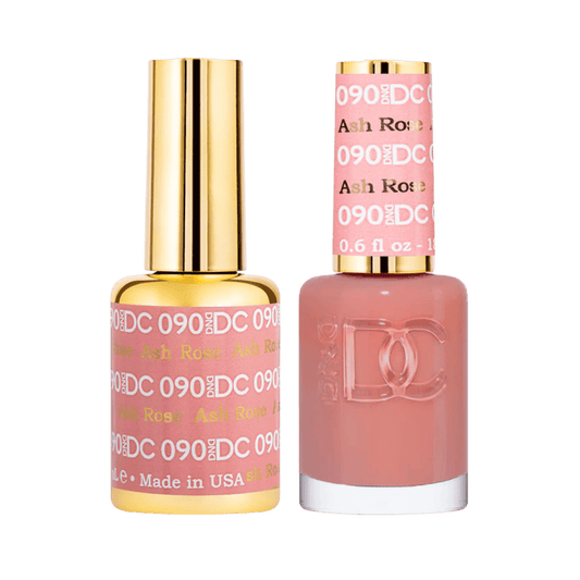 Ash Rose 090 DC Gel Duo – Elegant Dusty Rose Nail Polish Set | Long - Lasting Gel & Matching Lacquer - JTessentials