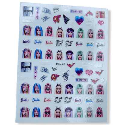 Barbie sticker WG290 - JTessentials