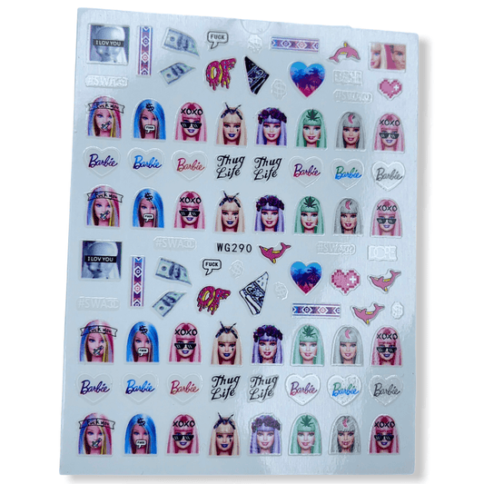 Barbie sticker WG290 - JTessentials