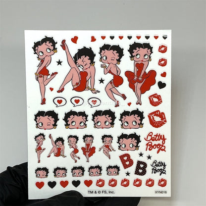 Betty boop nail sticker - JTessentials