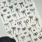 Black Bow Nail Stickers |CS270 - JTessentials