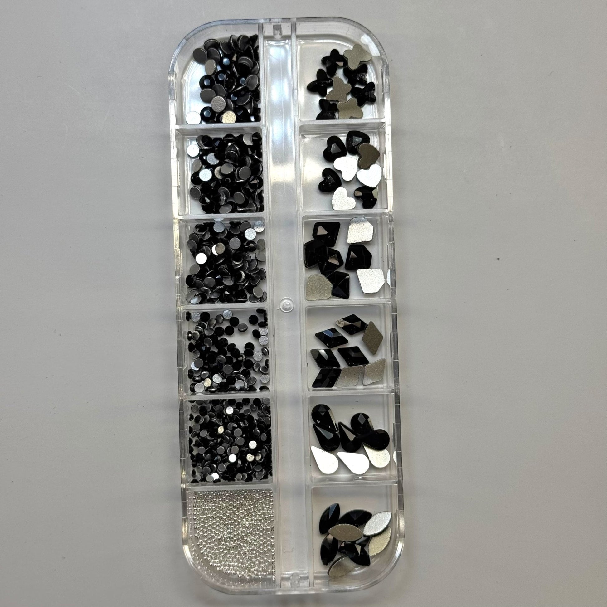 Black flat back Rhinestone Box - High Quality Rhinestone box - JTessentials