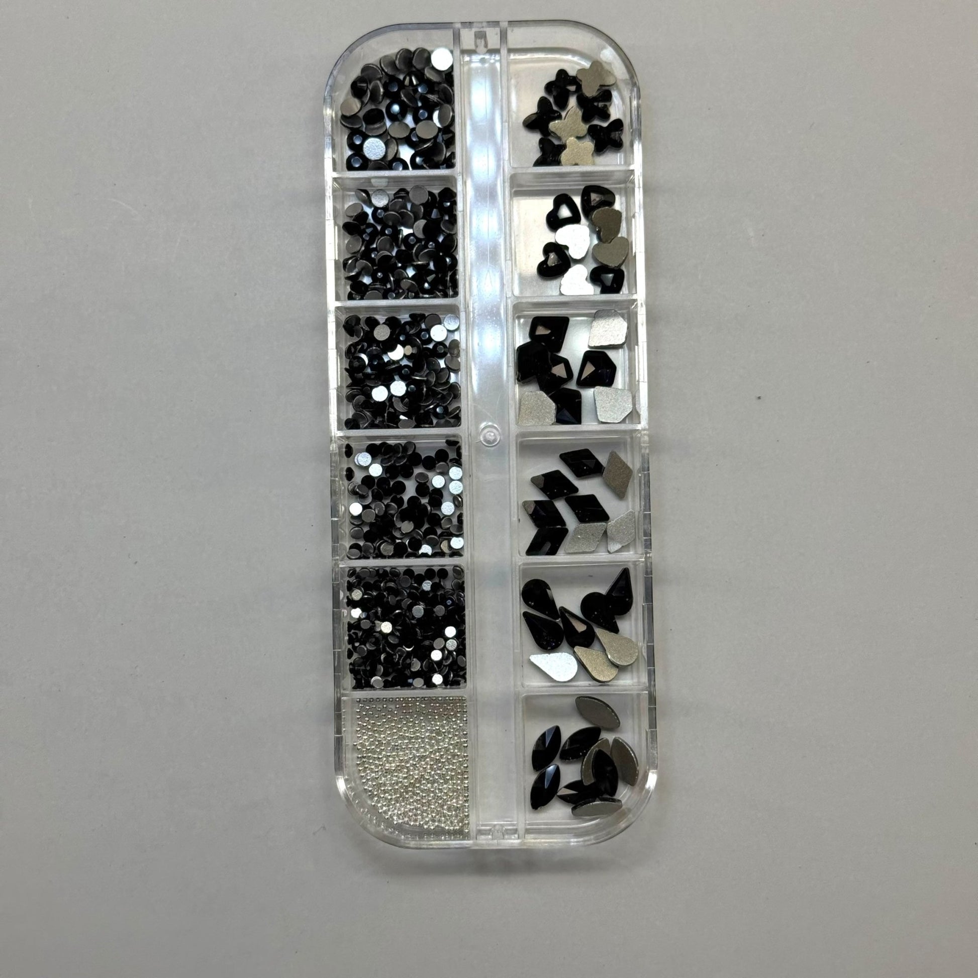 Black flat back Rhinestone Box - High Quality Rhinestone box - JTessentials