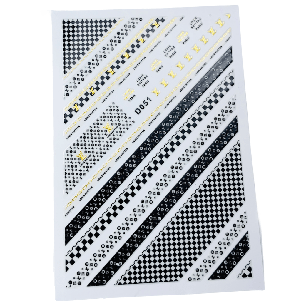 Black & Gold Lv D051 Sticker - JTessentials