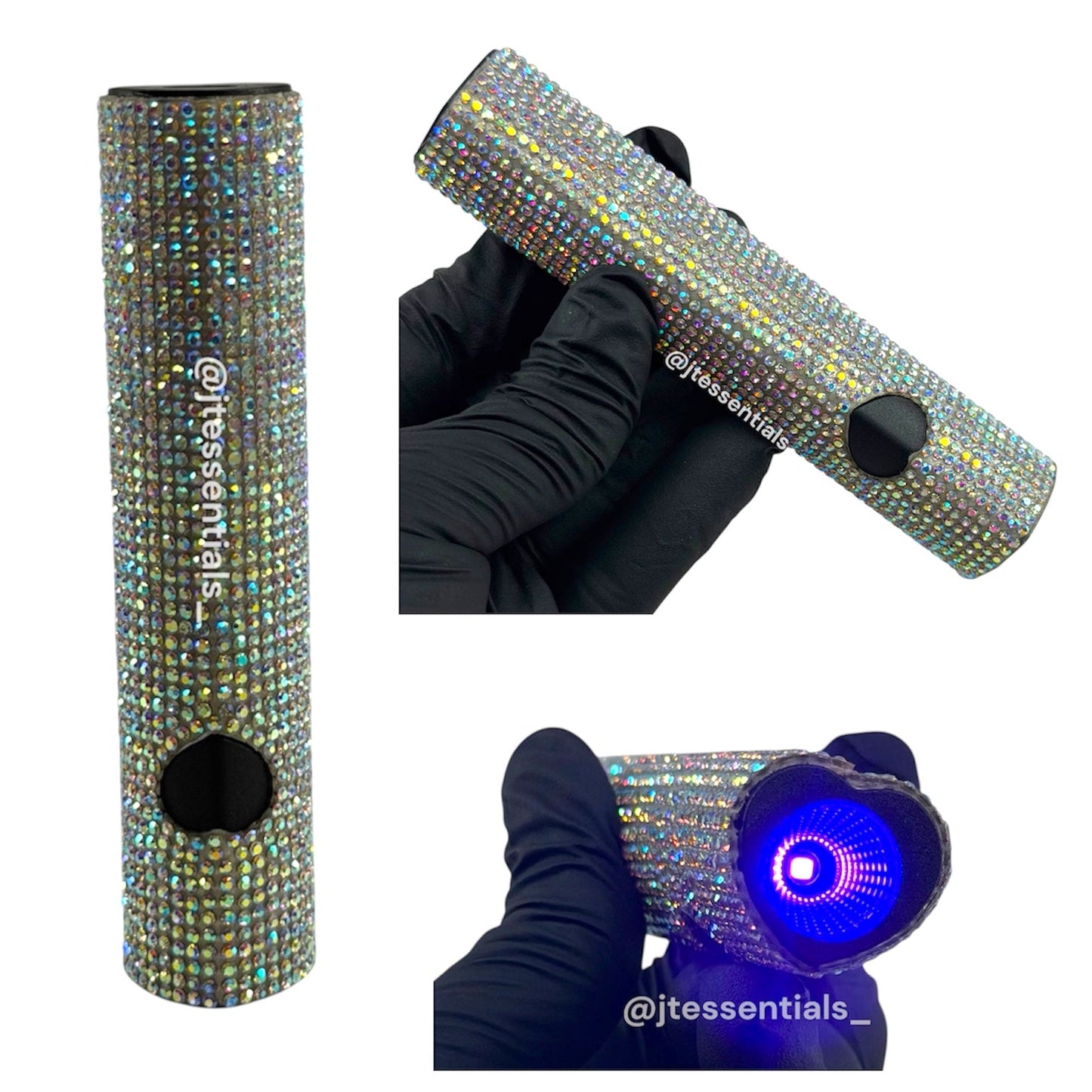 Bling Heart-Shaped Handheld UV LED Nail Lamp - JTessentials