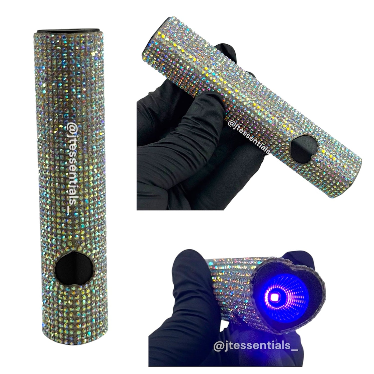Bling Heart-Shaped Handheld UV LED Nail Lamp - JTessentials