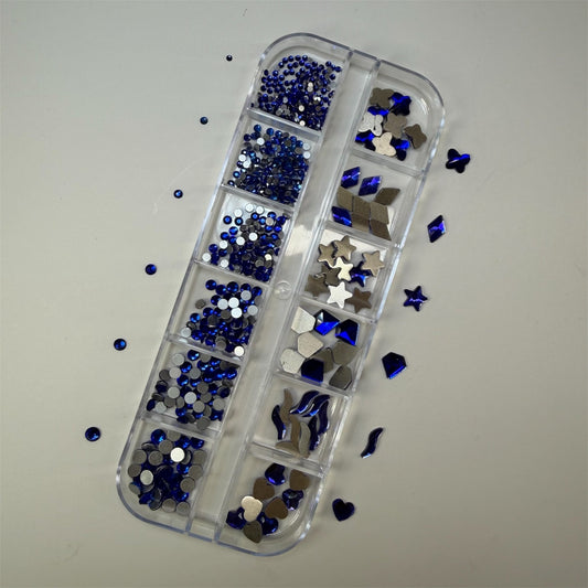 BLUE 01 Rhinestone Box - High Quality Rhinestone box - JTessentials