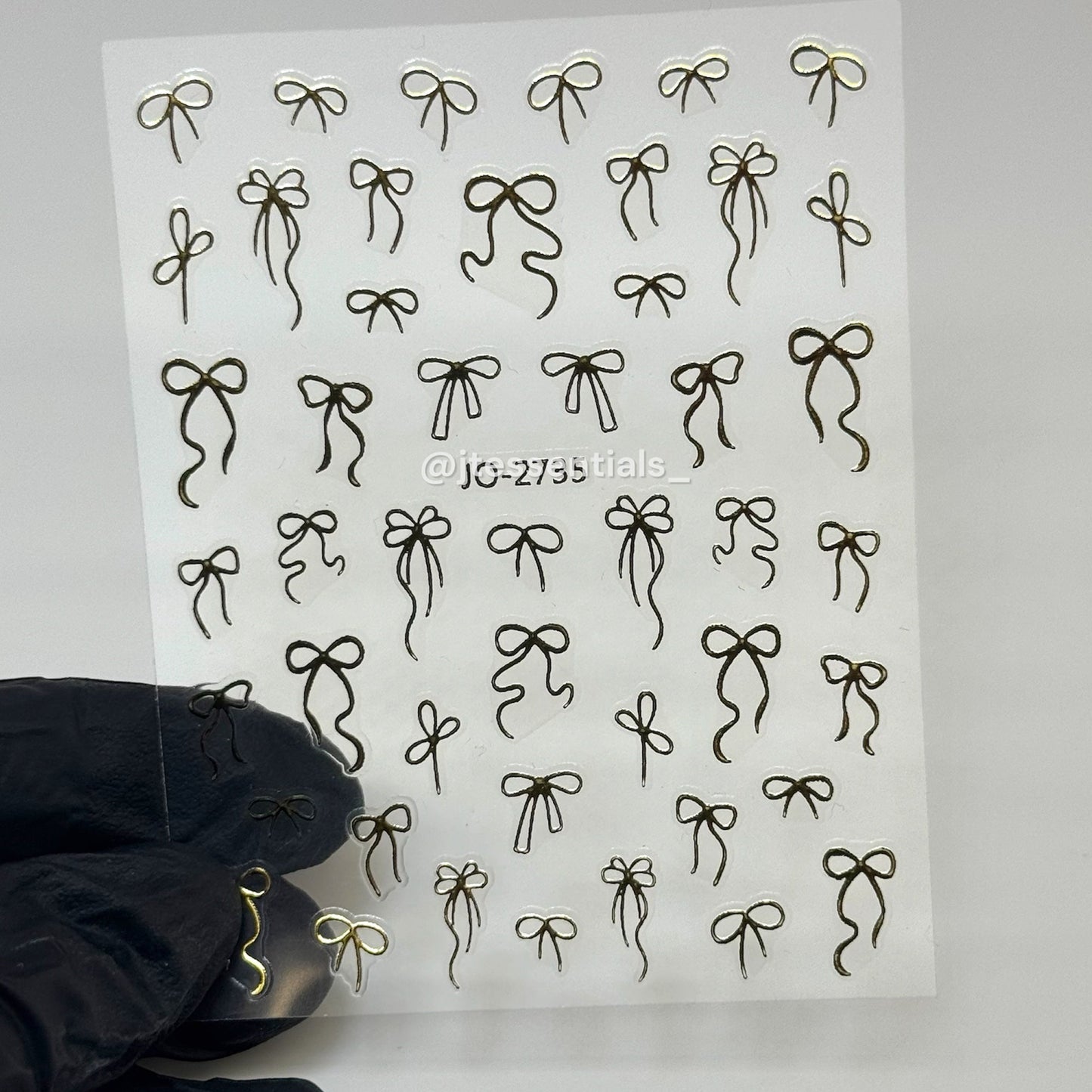 Bow Line Nail Stickers | Minimal Ribbon 2735 - JTessentials