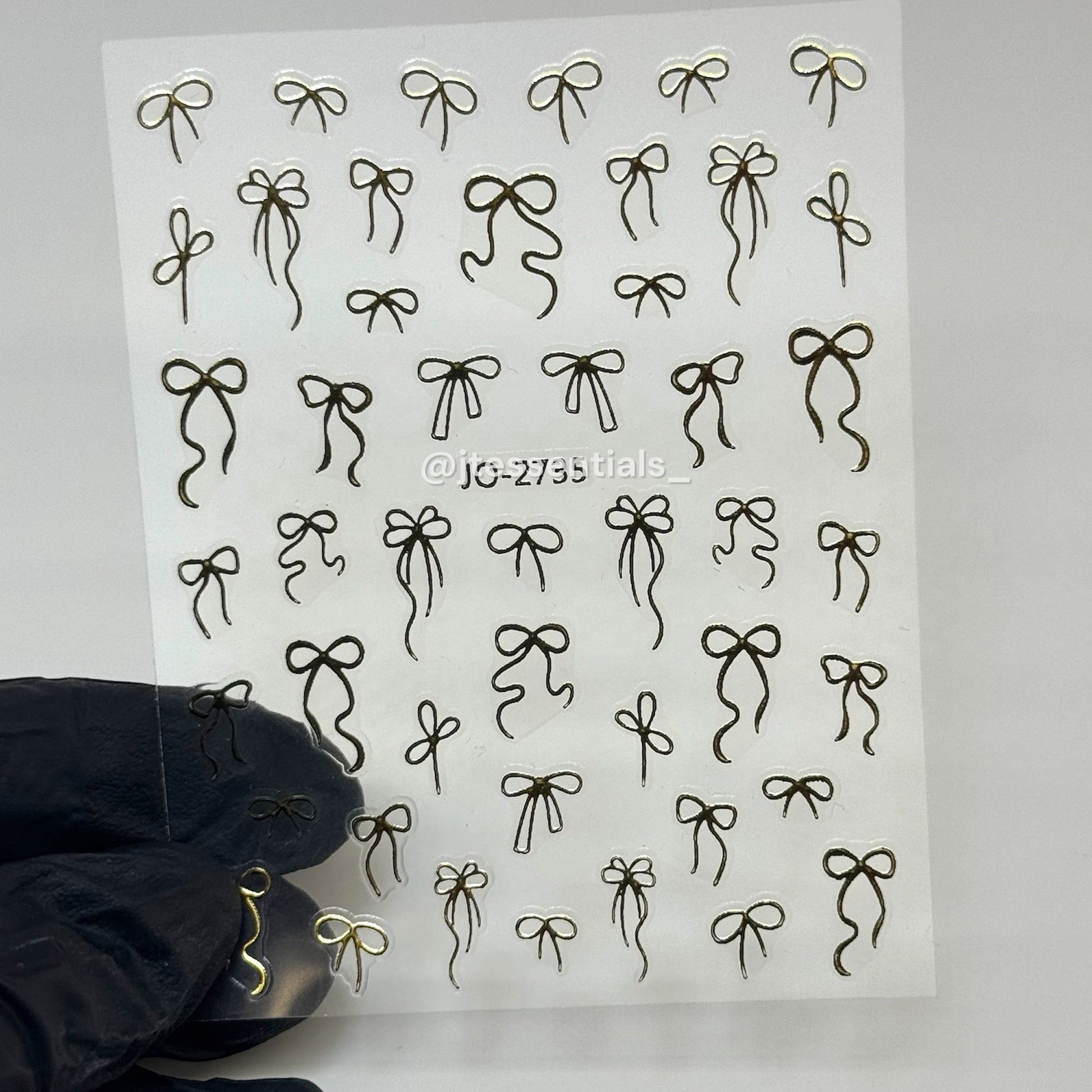 Bow Line Nail Stickers | Minimal Ribbon 2735 - JTessentials