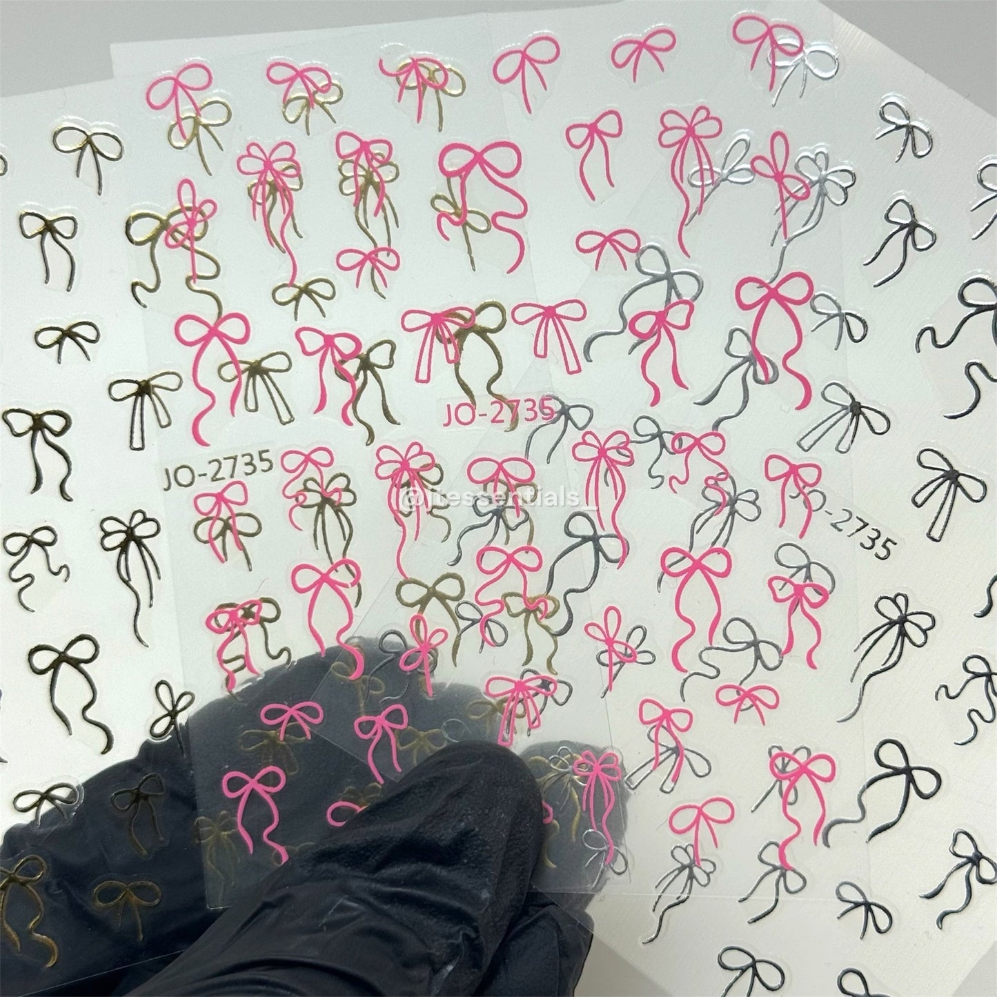 Bow Line Nail Stickers | Minimal Ribbon 2735 - JTessentials