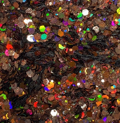 Brown Glitter - for nail decor. - JTessentials