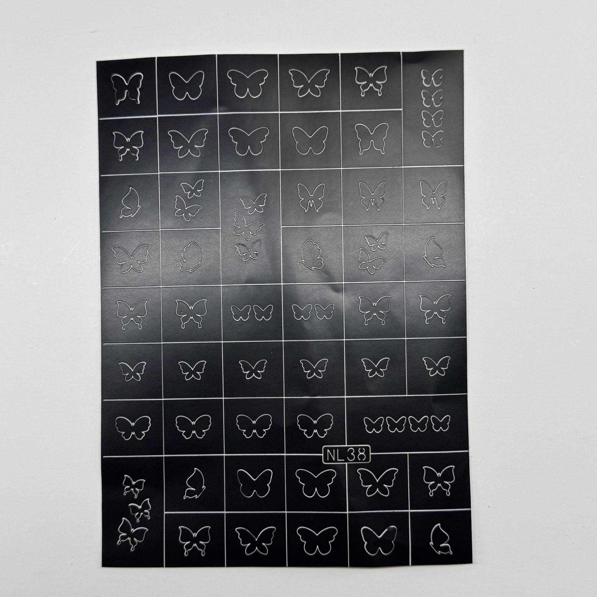 Butterfly Airbrush Nail Art Stencils – Reusable Nail Design Templates for Perfect Butterfly Patterns - JTessentials