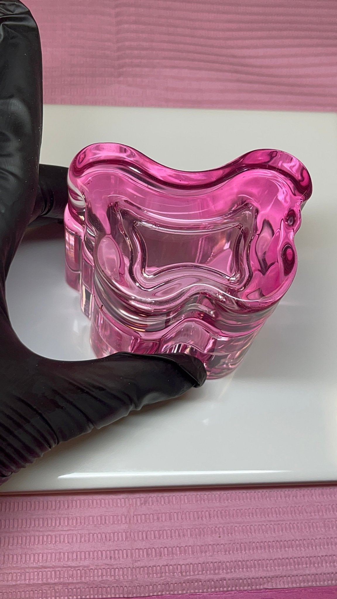 Butterfly Dappen Dish PINK - monomer dish - JTessentials
