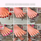 Cat Eye Gel Toe Press - On Nails – 24 Pcs Set with Sticky Tabs | 6 Unique Styles - JTessentials