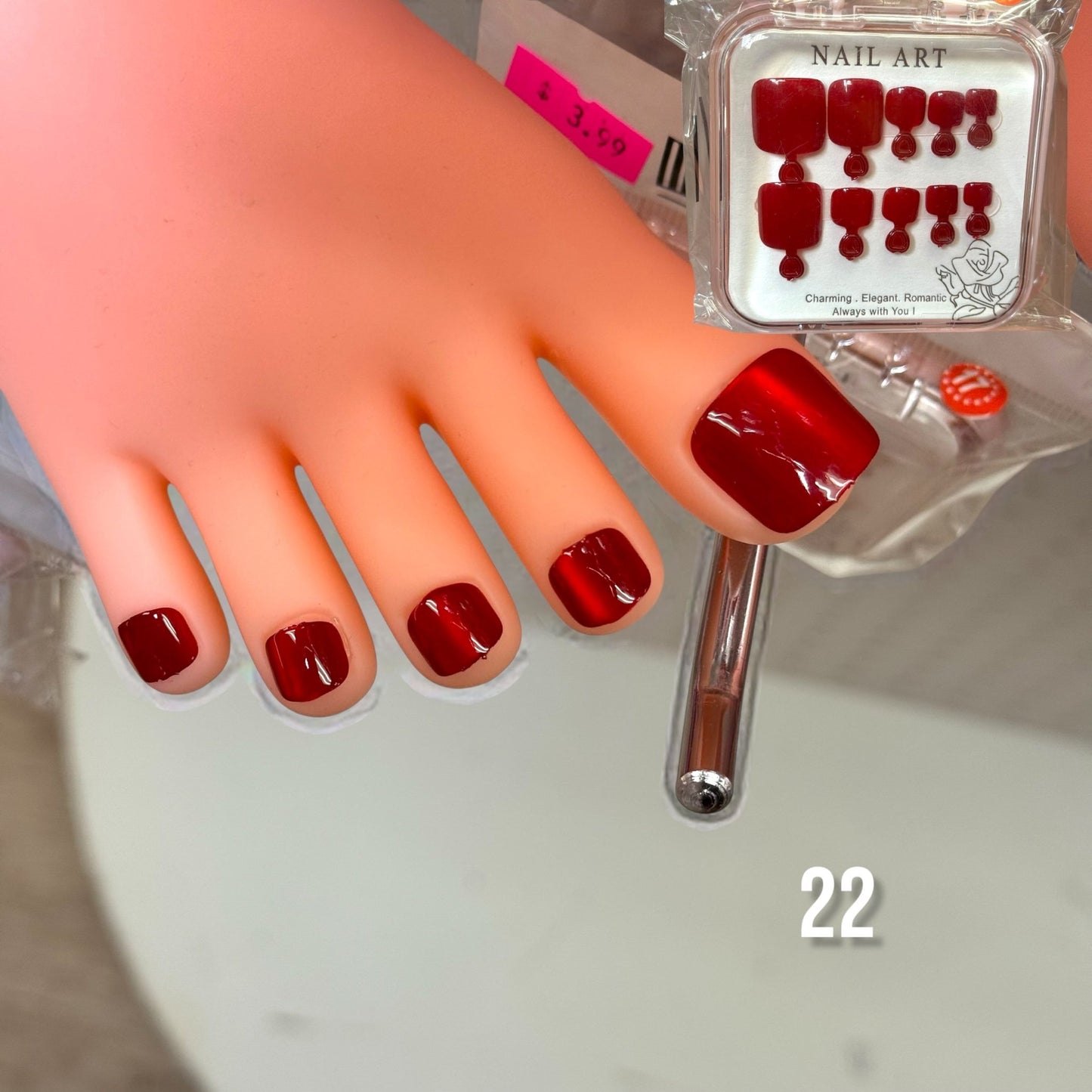 Cat Eye Gel Toe Press - On Nails – 24 Pcs Set with Sticky Tabs | 6 Unique Styles - JTessentials