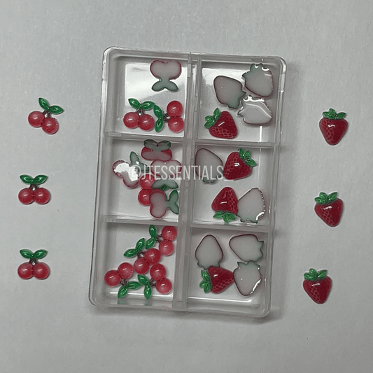Cherry&Strawberry Nail Charm Box 30 pcs - JTessentials