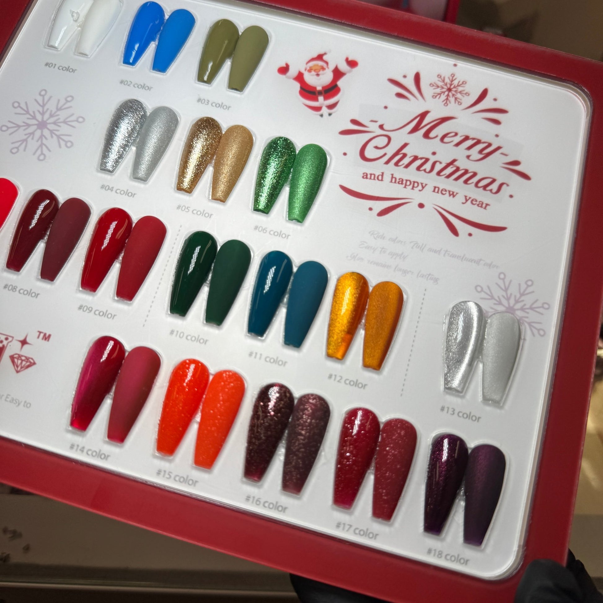Christmas Gel Polish Collection – 18 Colors + Free Gifts - JTessentials