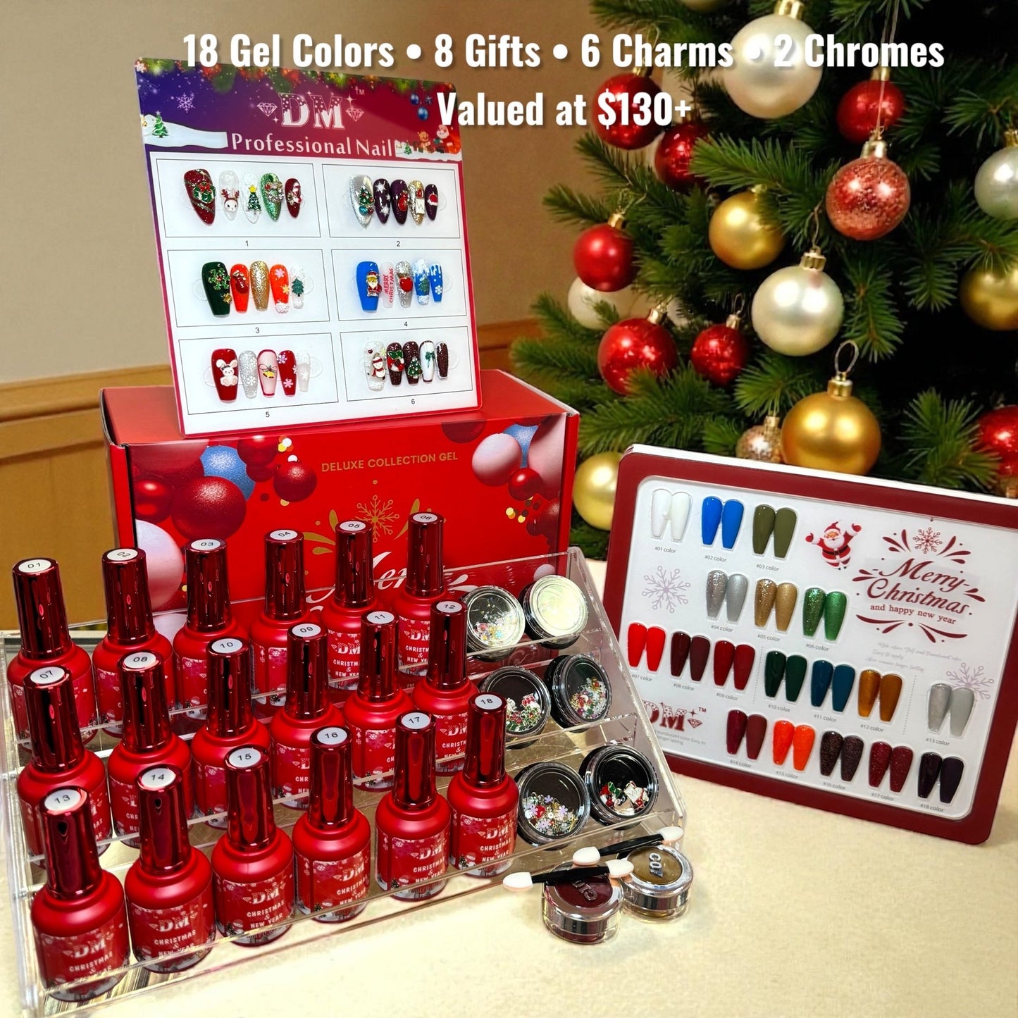 Christmas Gel Polish Collection – 18 Colors + Free Gifts - JTessentials