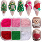 Christmas Velvet Nail Powder Set – 6 Colors Fuzzy Nail Art Kit - JTessentials