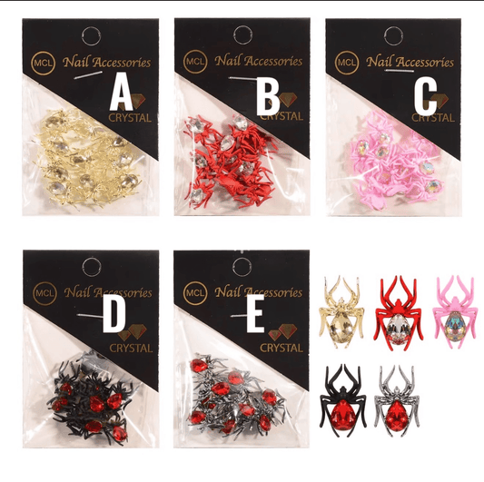 Chunky spider nail charms - Halloween - JTessentials