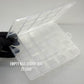 Clear Empty Nail Charm Organizer Box 5x6.5 in – 20 Grid Storage Case for Nail Art Accessories - JTessentials