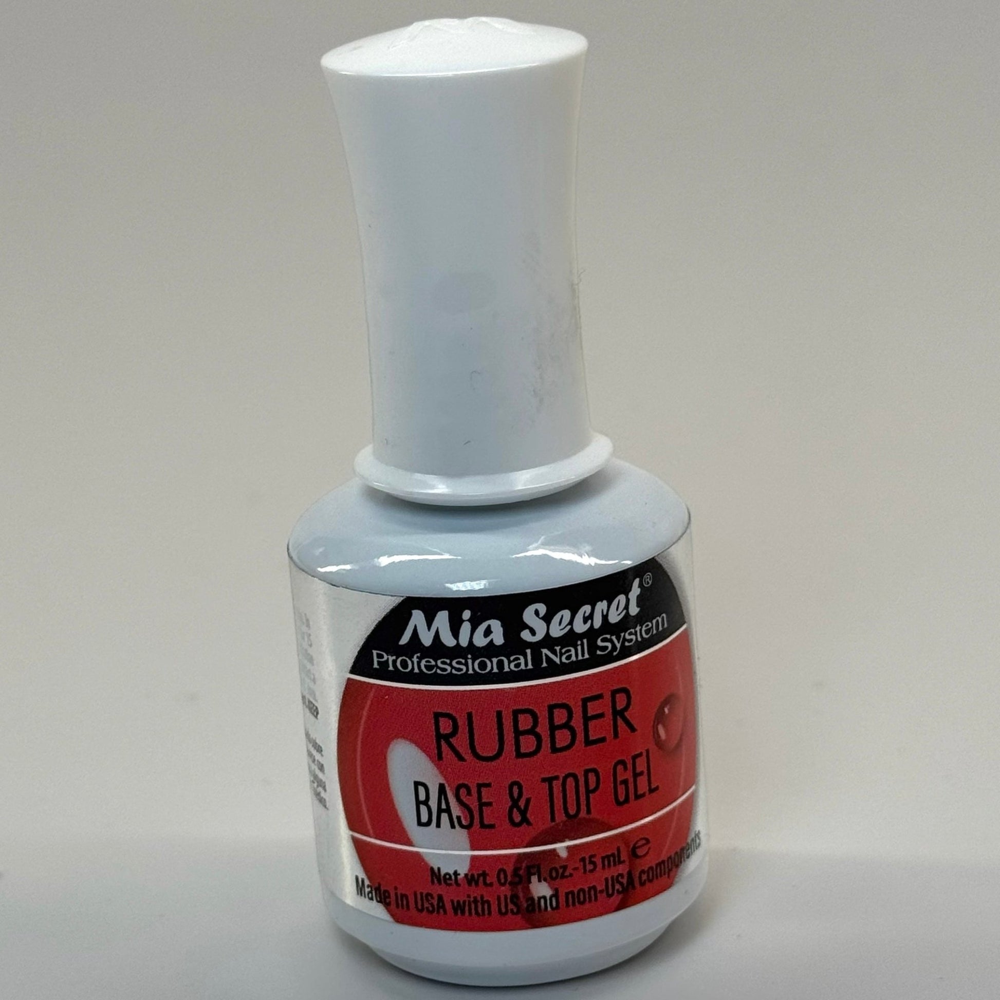 CLEAR Rubber Top Gel Mia Secret Rubber & Base Gel - Long - Lasting Foundation for Perfect Nails - JTessentials