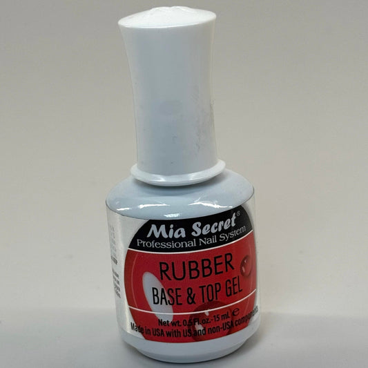 CLEAR Rubber Top Gel Mia Secret Rubber & Base Gel - Long - Lasting Foundation for Perfect Nails - JTessentials