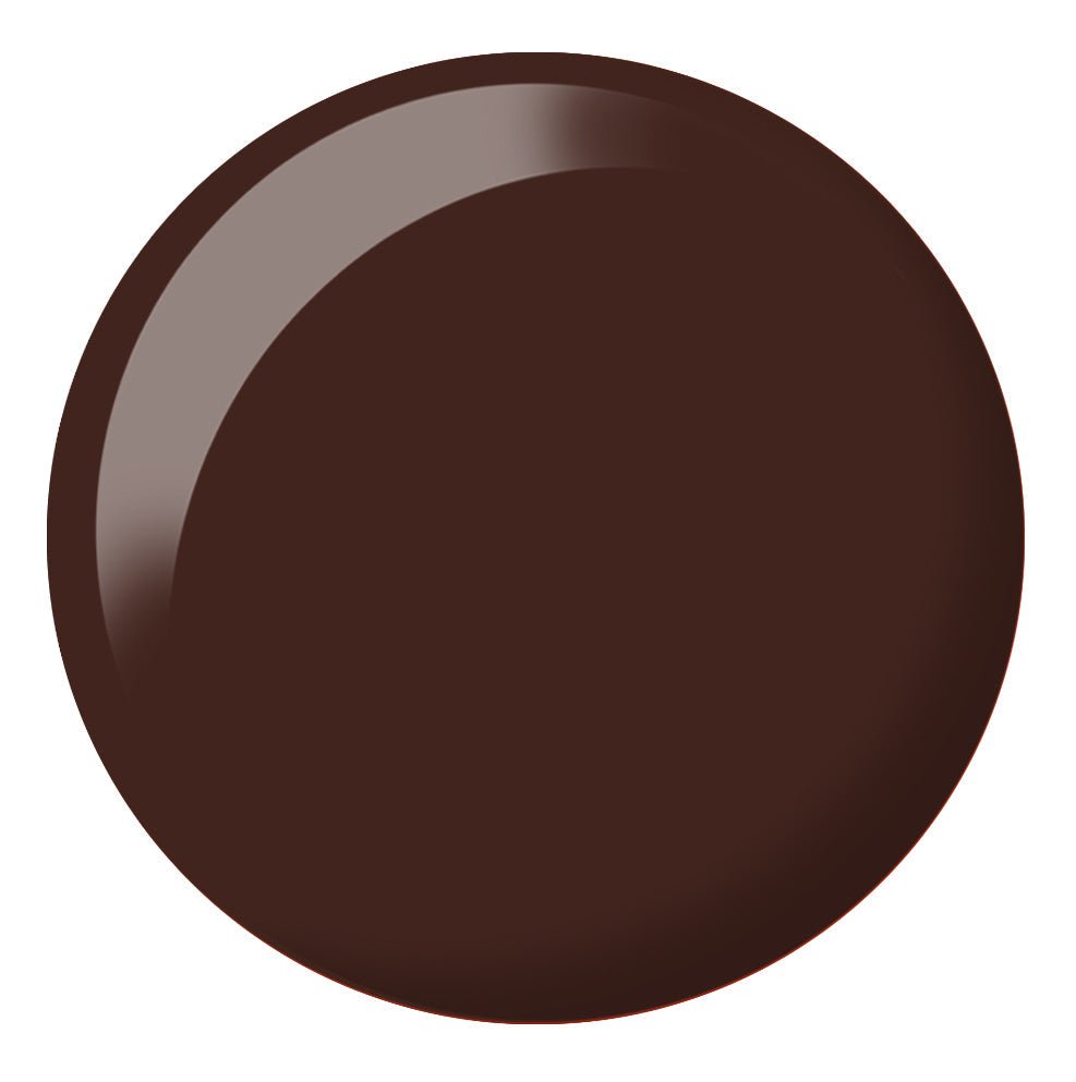 COFFEE BEAN 319 DC Gel Duo – Rich Mocha Brown Gel Polish + Matching Nail Lacquer - JTessentials