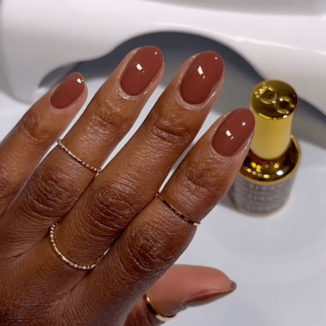 COFFEE BEAN 319 DC Gel Duo – Rich Mocha Brown Gel Polish + Matching Nail Lacquer - JTessentials