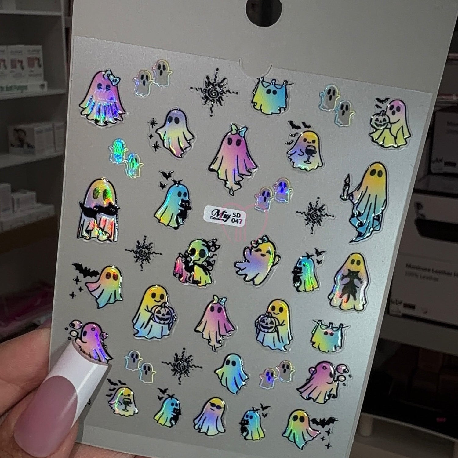 Colorful ghost- Halloween stickers - JTessentials