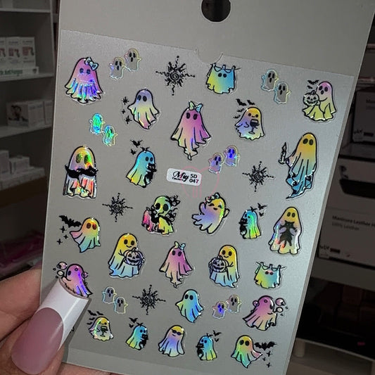 Colorful ghost- Halloween stickers - JTessentials