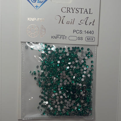 Crystal ss10 green 1440 pcs rhinestone pack - JTessentials