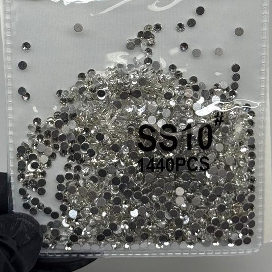 Crystal ss10 SILVER 1440 pcs rhinestone pack - JTessentials