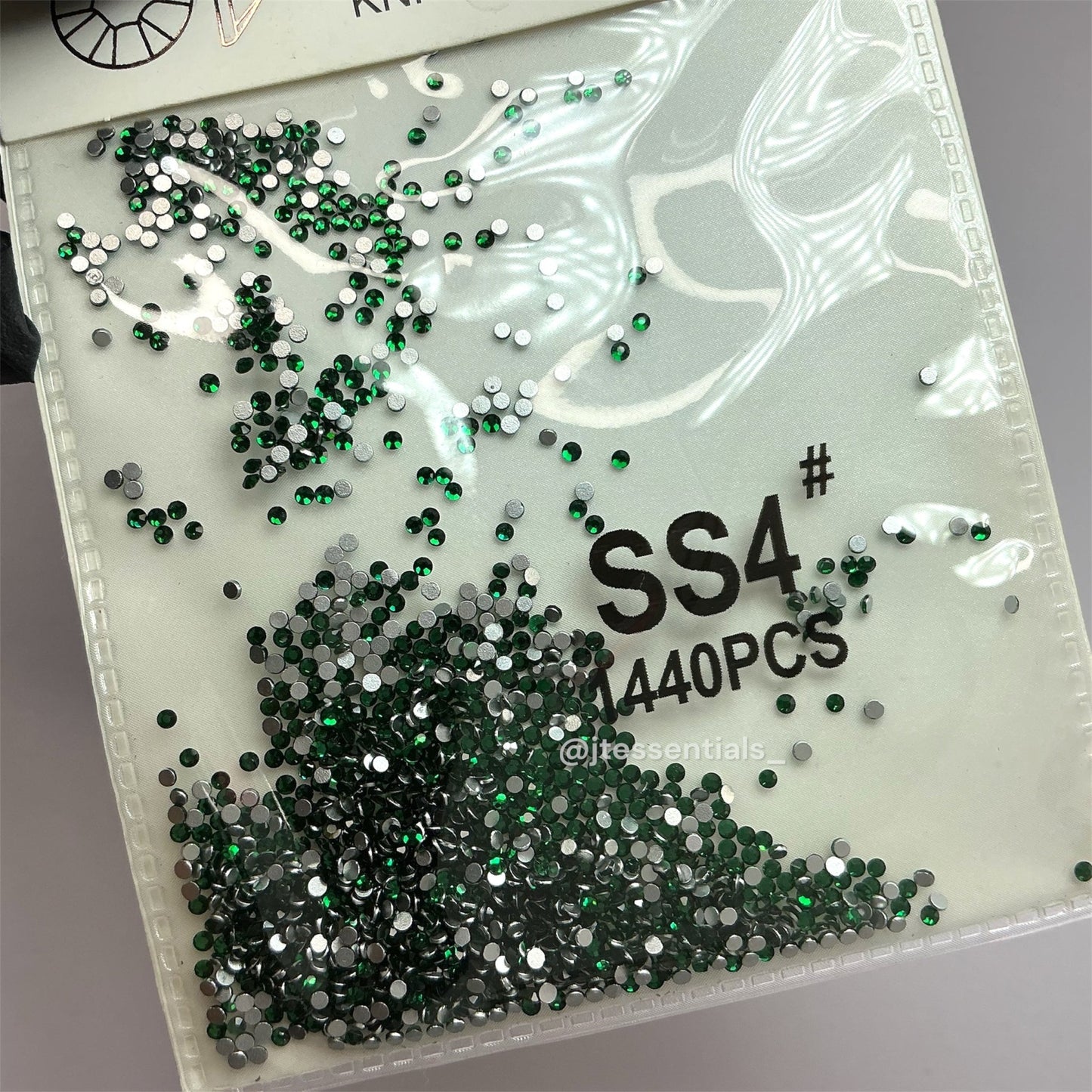 Crystal ss4 1440 rhinestone pack-green - JTessentials