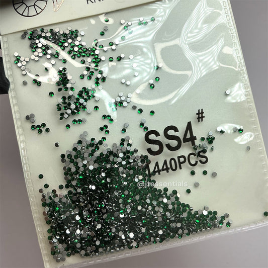 Crystal ss4 1440 rhinestone pack-green - JTessentials