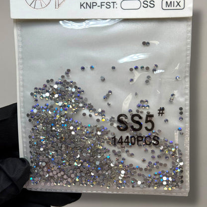 Crystal ss5 AB BLUE 1440 rhinestone pack - JTessentials