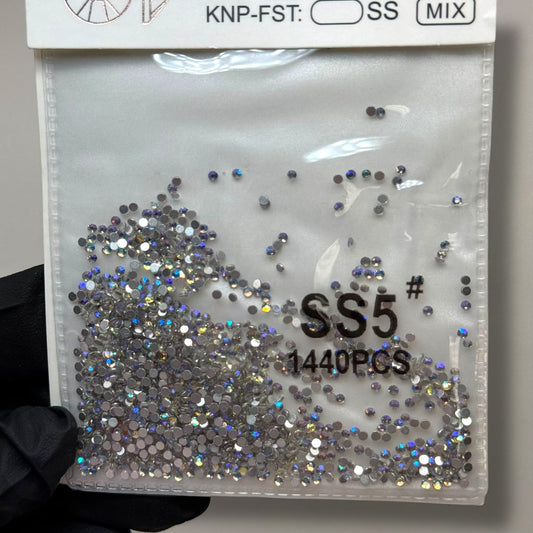 Crystal ss5 AB BLUE 1440 rhinestone pack - JTessentials