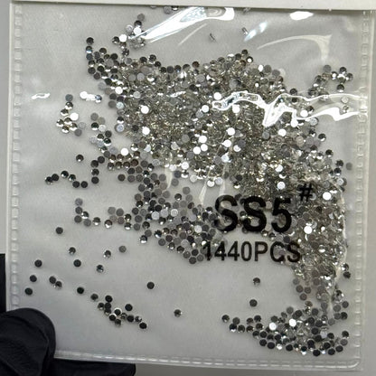 Crystal ss5 SILVER 1440 rhinestone pack - JTessentials