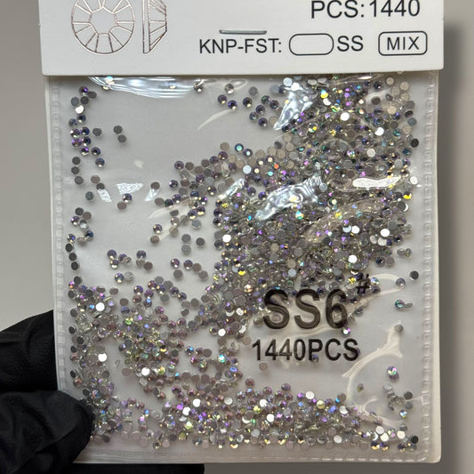 Crystal ss6 - AB BLUE 1440 rhinestone pack - JTessentials
